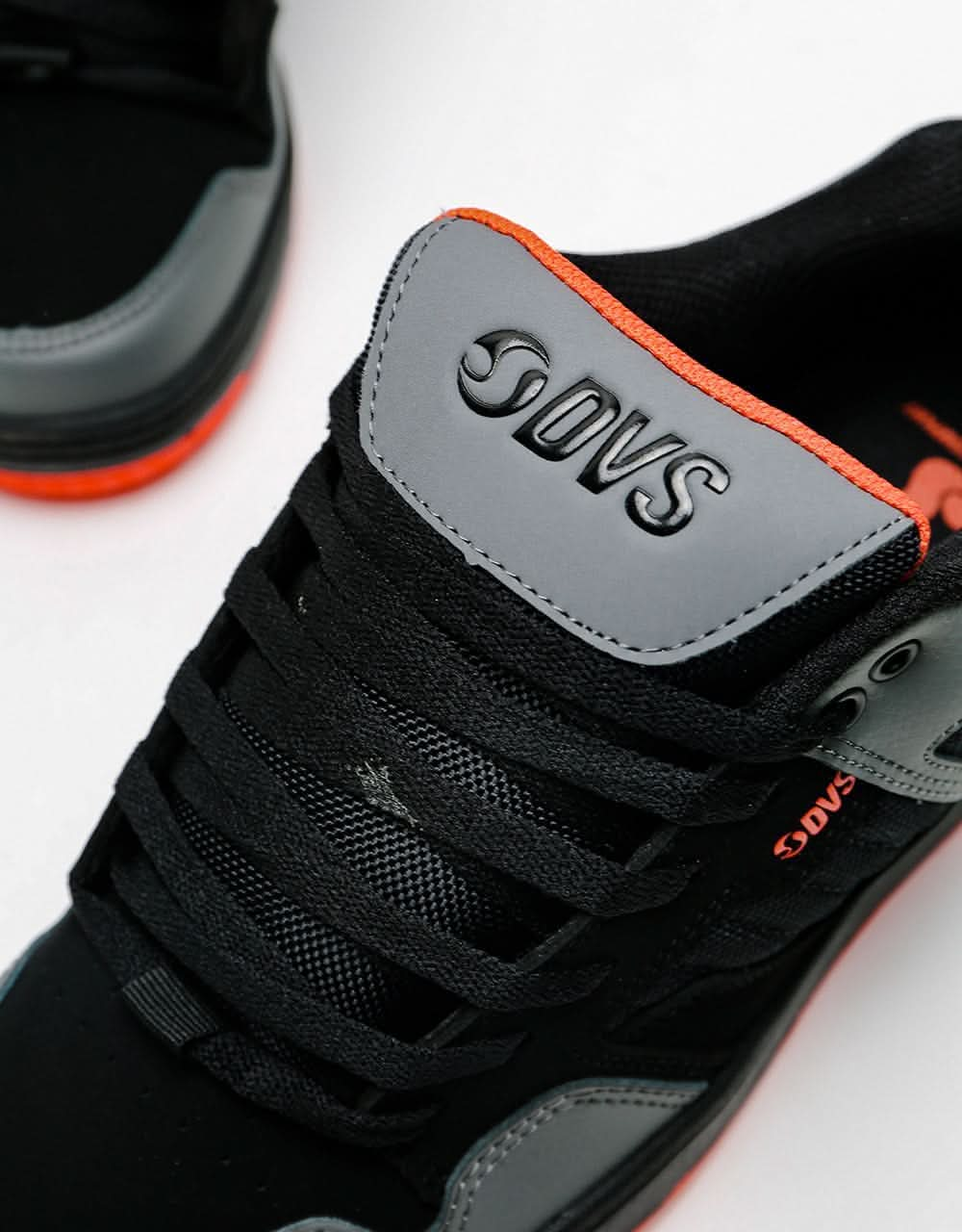 DVS Enduro 125 Skate Shoes - Black/Charcoal/Orange Nubuck