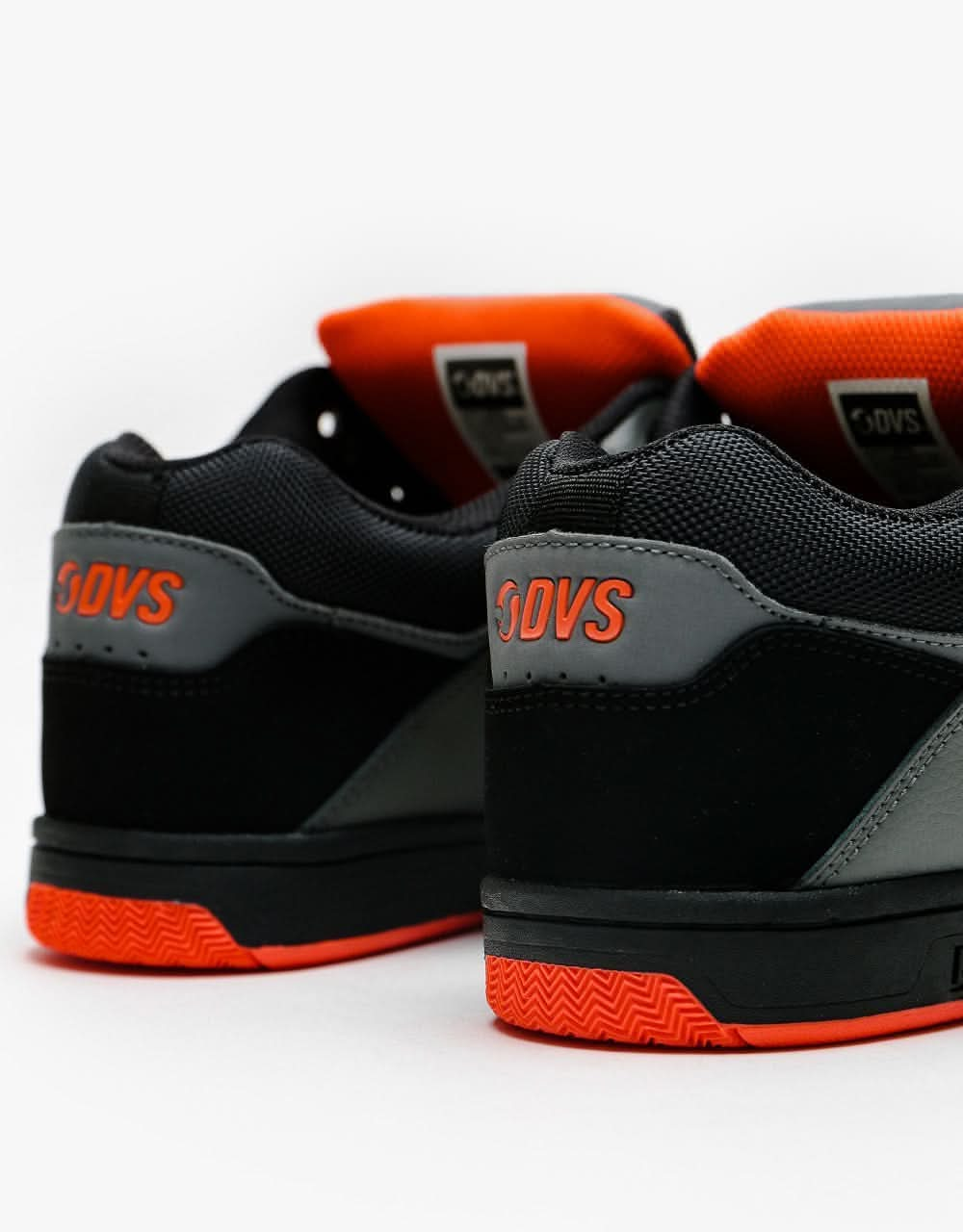 DVS Enduro 125 Skate Shoes - Black/Charcoal/Orange Nubuck