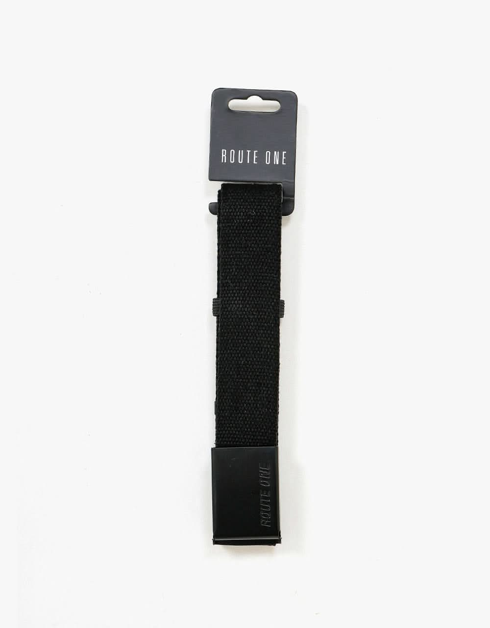 Route One Athletic Web Belt - Black