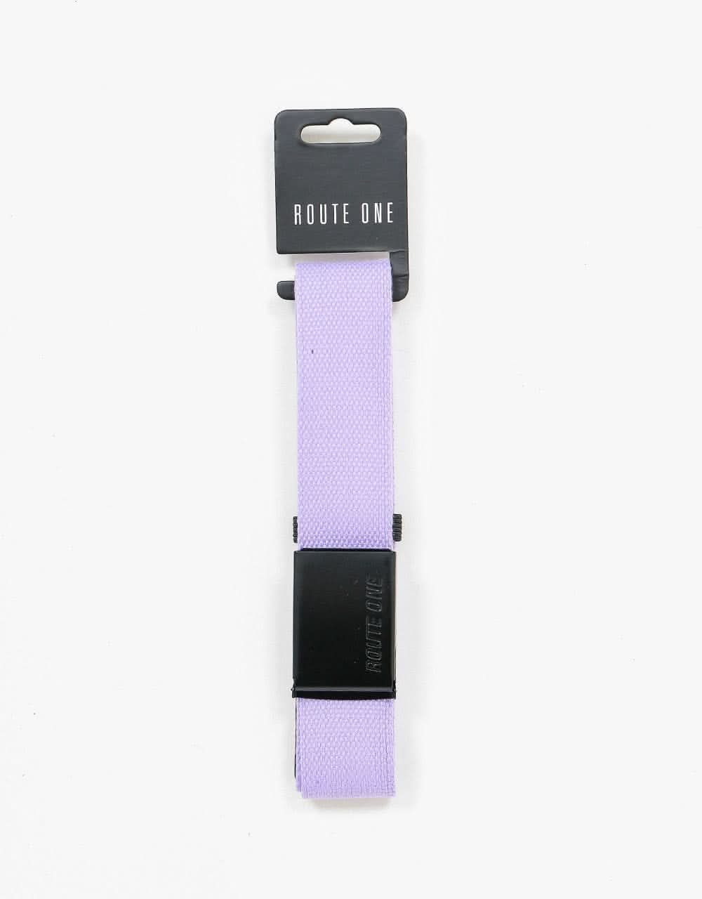 Route One Athletic Web Belt - Lavender