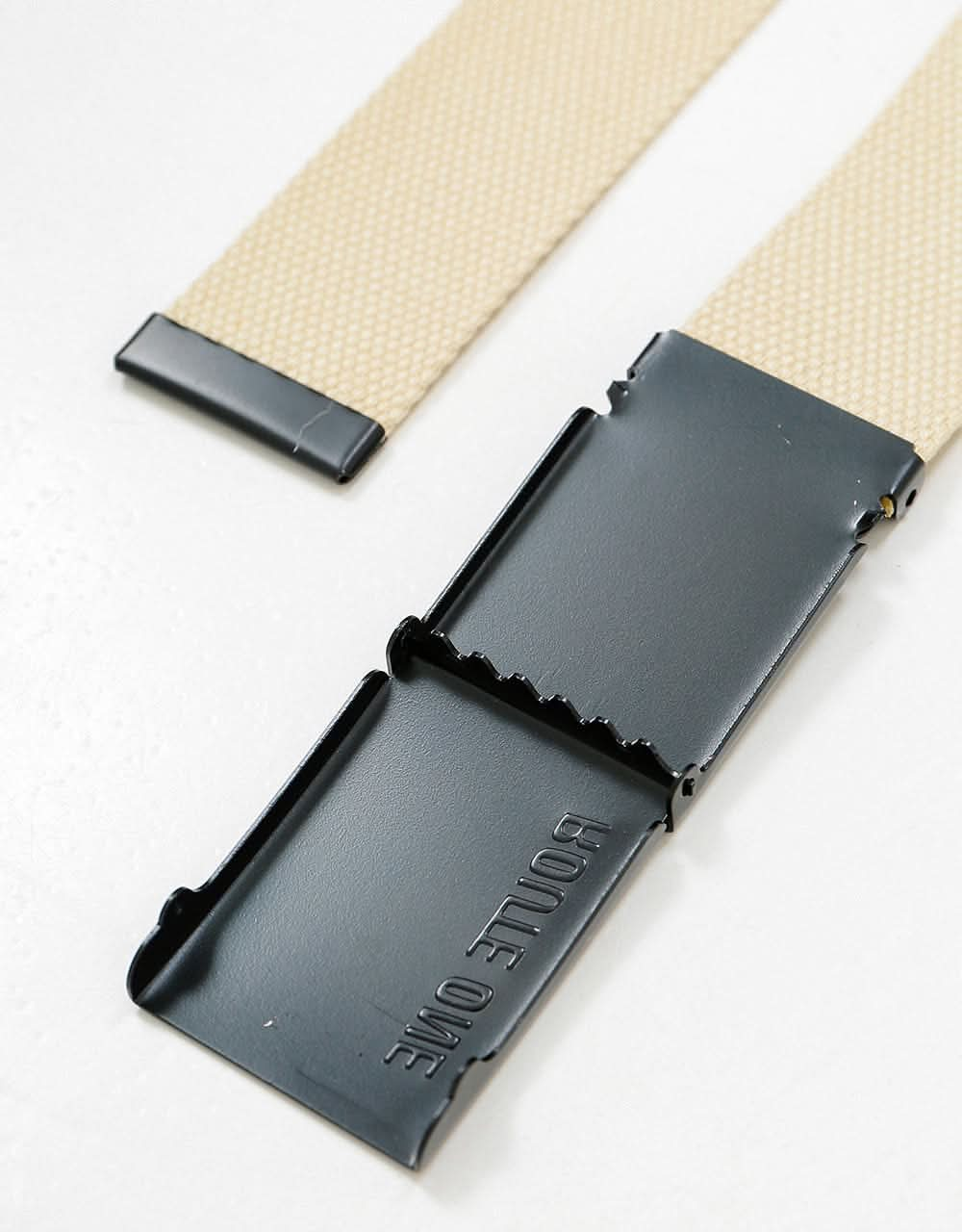 Route One Athletic Web Belt - Beige