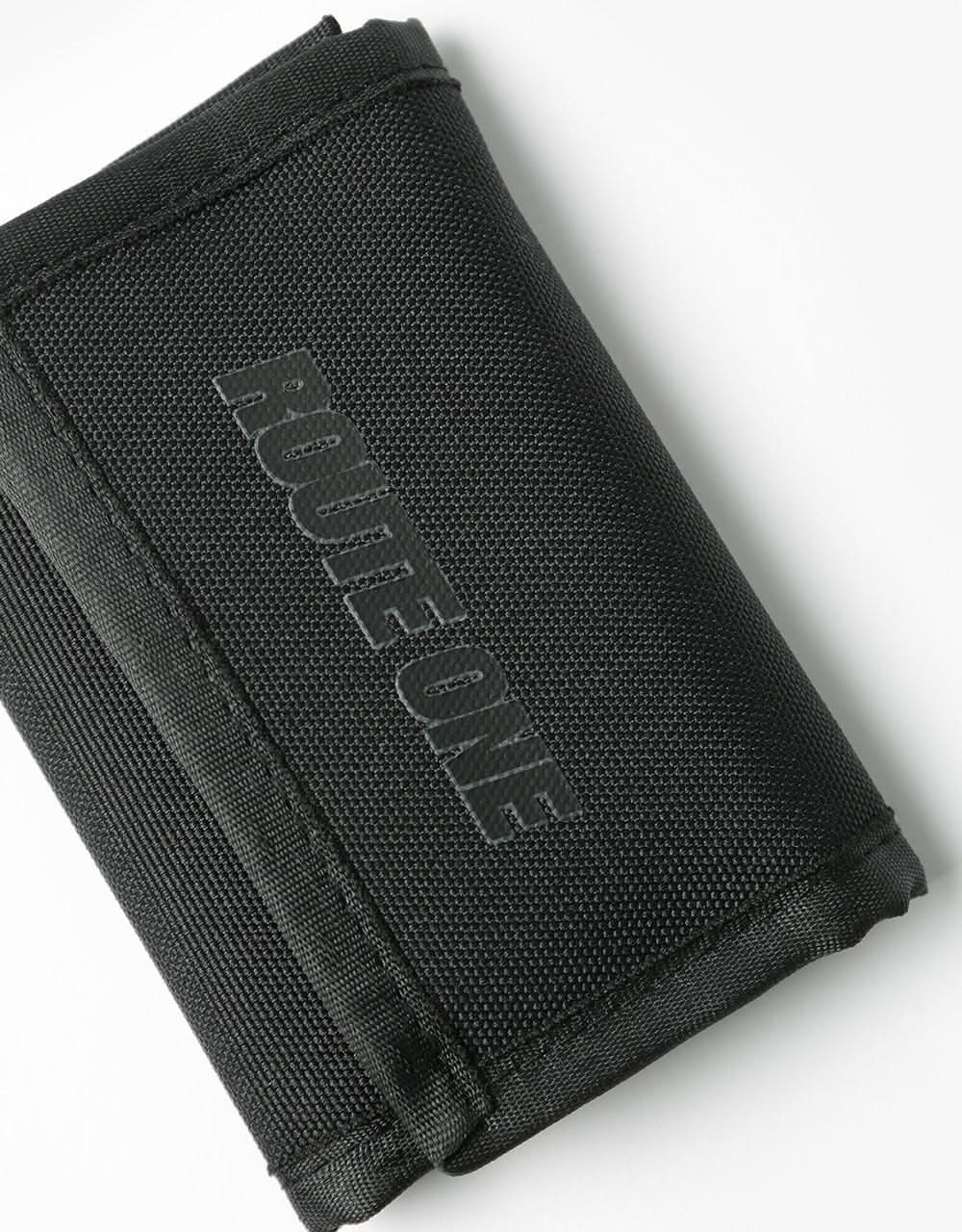 Route One Athletic Tri-Fold Wallet - Black