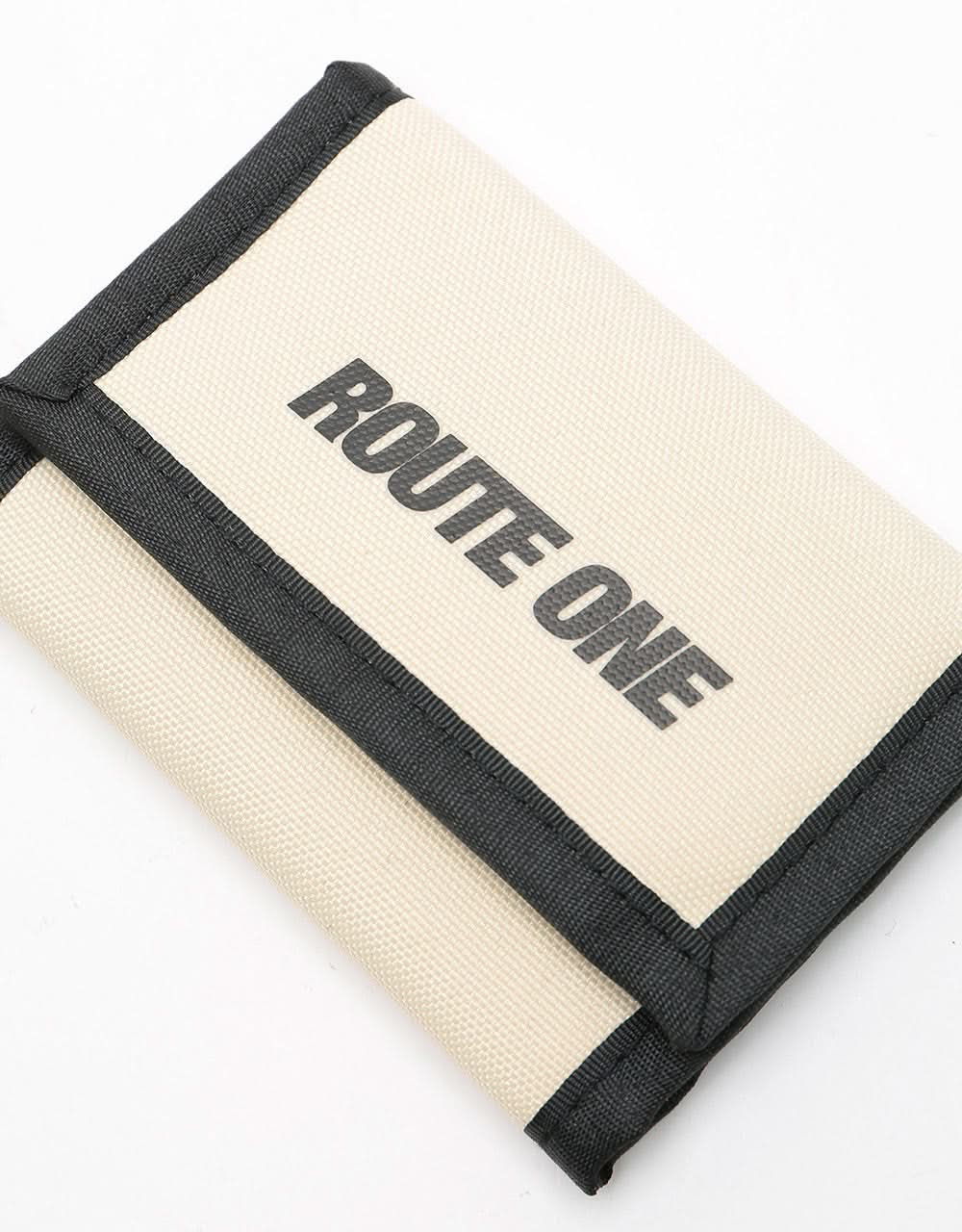 Route One Athletic Tri-Fold Wallet - Beige