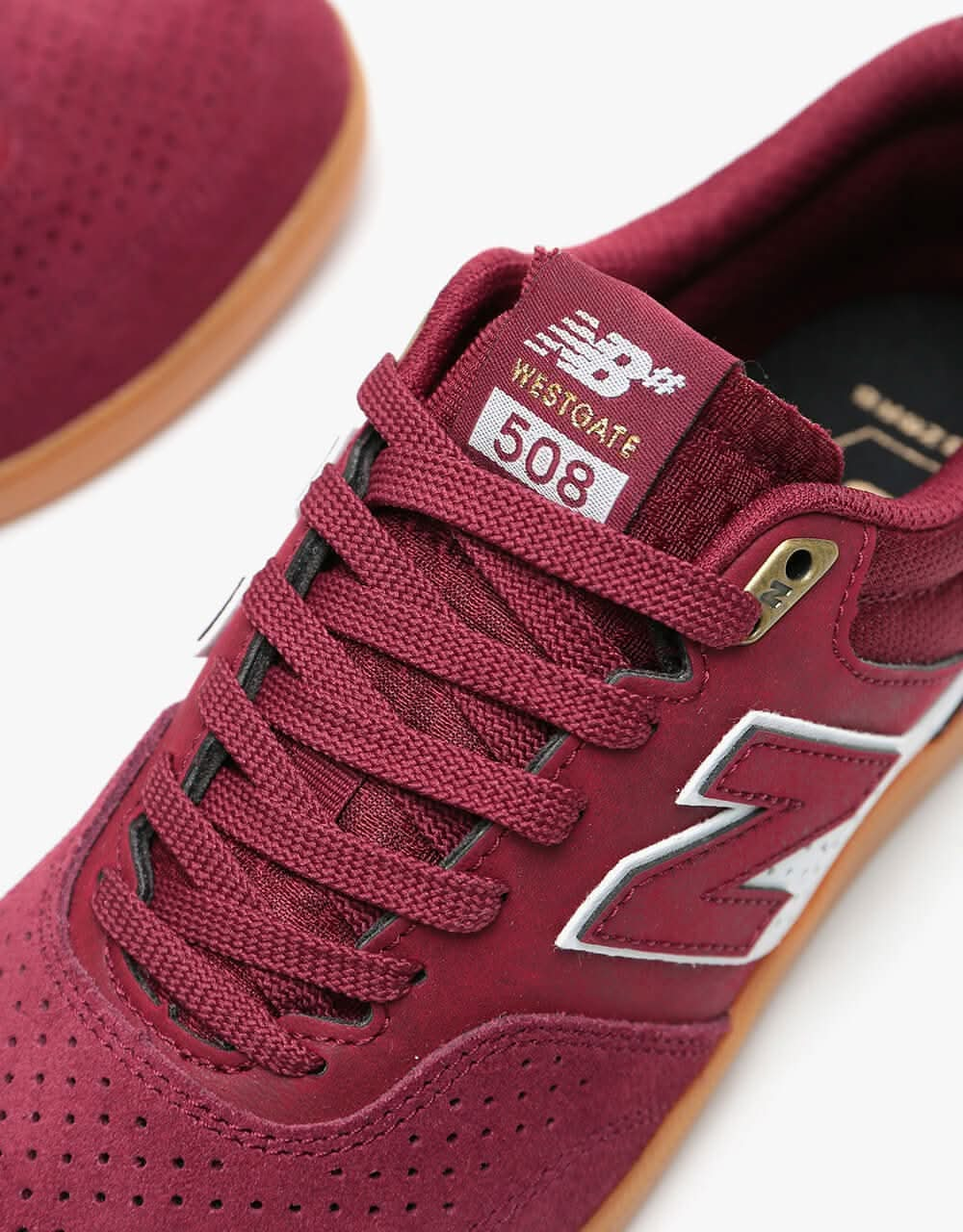 New Balance Numeric 508 Skate Shoes - Burgundy/Gum