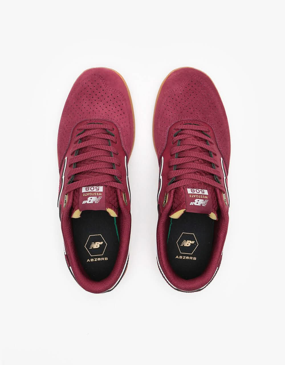 New Balance Numeric 508 Skate Shoes - Burgundy/Gum