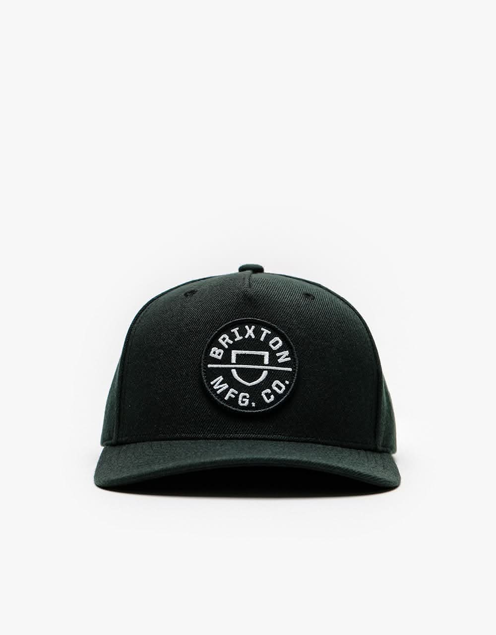 Brixton Crest C MP Snapback Cap - Black