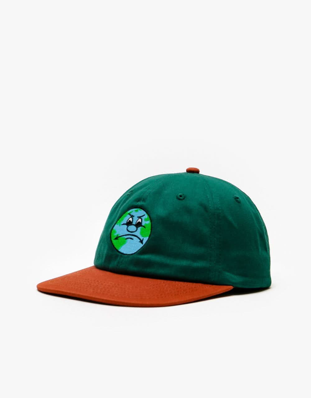 Butter Goods World 6 Panel Cap - Forest/Burnt Orange