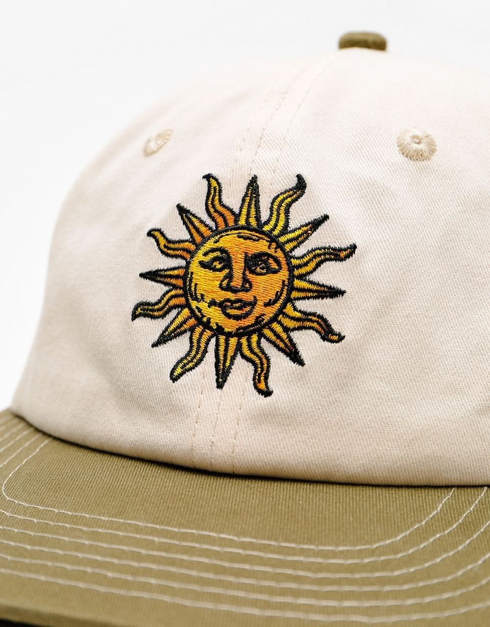 Butter Goods Sun 6 Panel Cap - Natural/Sage