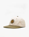 Butter Goods Sun 6 Panel Cap - Natural/Sage