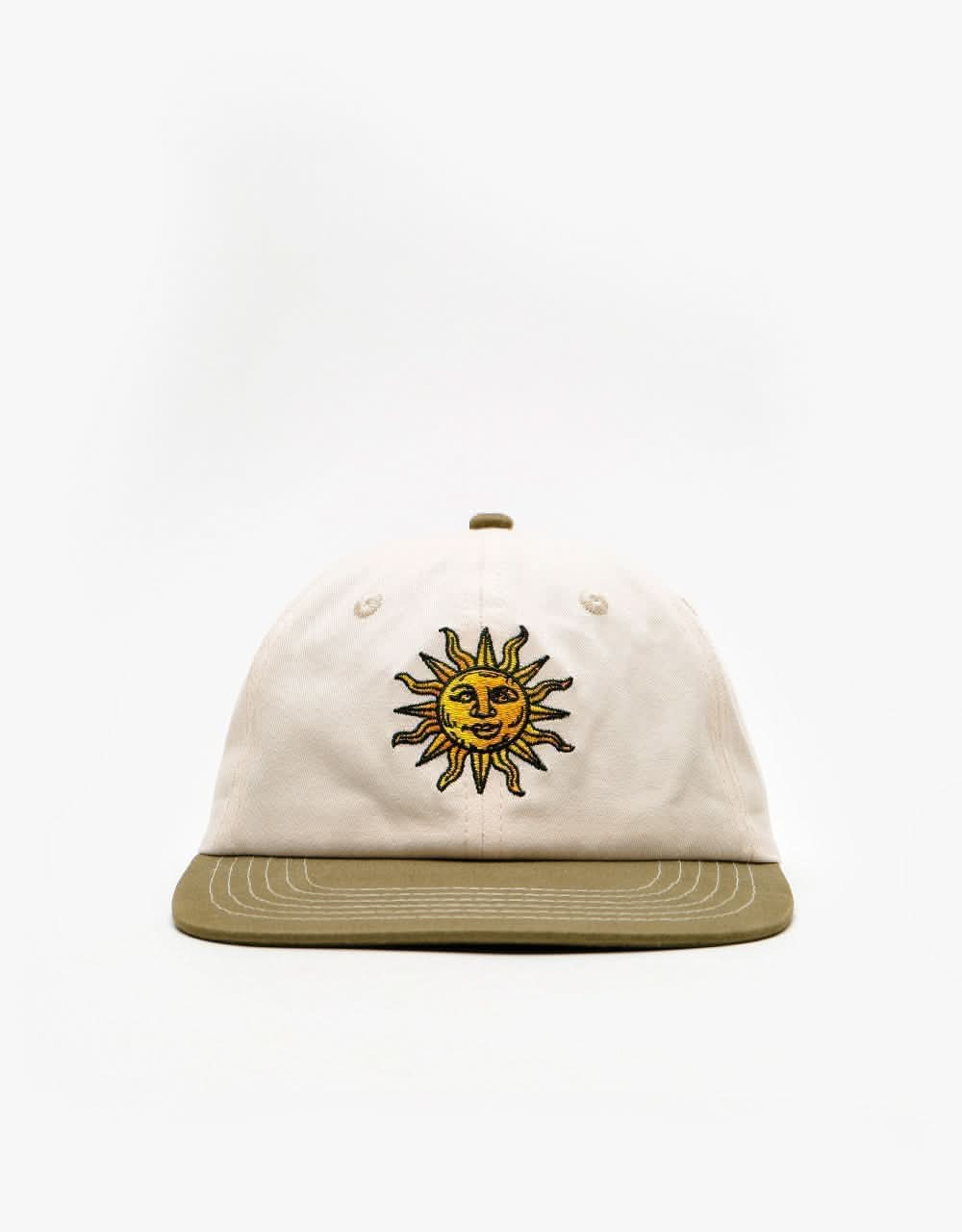 Butter Goods Sun 6 Panel Cap - Natural/Sage