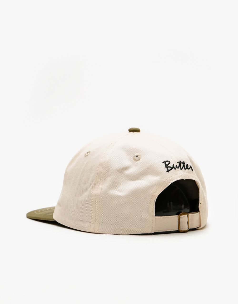 Butter Goods Sun 6 Panel Cap - Natural/Sage