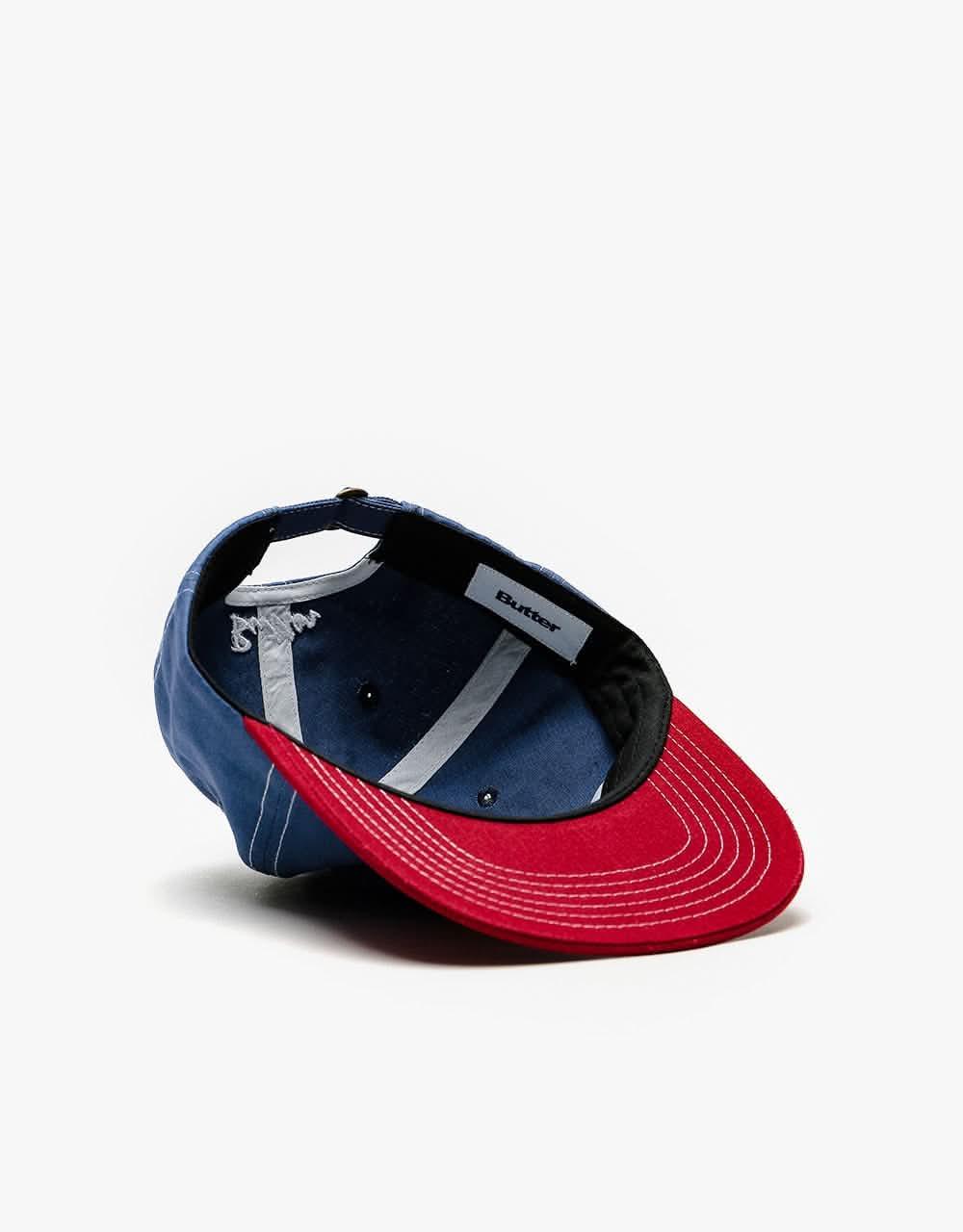 Butter Goods Sun 6 Panel Cap - Navy/Burgundy