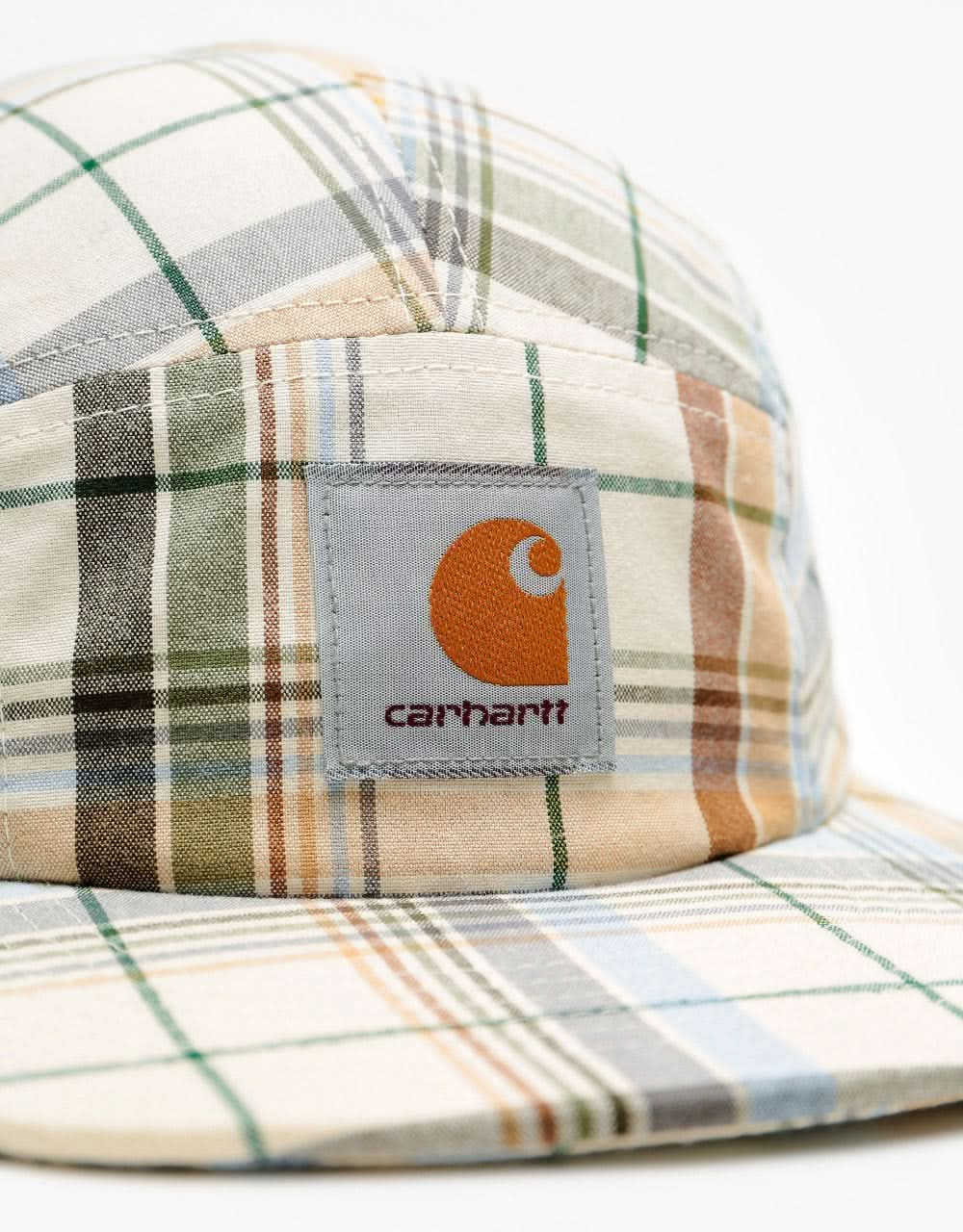 Carhartt WIP Vilay 5 Panel Cap - Vilay Check/Natural