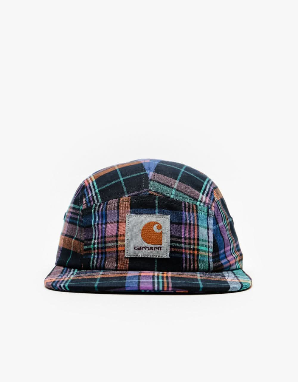 Carhartt WIP Vilay 5 Panel Cap - Vilay Check/Dark Navy