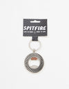 Spitfire Classic Swirl Bottle Opener Keychain - Polished Nickel/Black