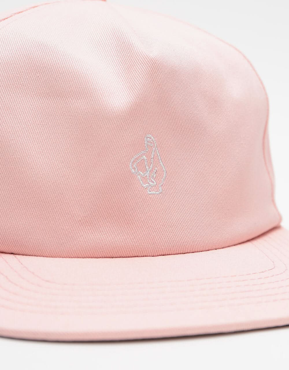 Krooked Shmoo Snapback Cap - Pink/White