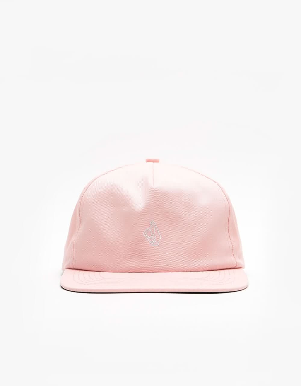 Krooked Shmoo Snapback Cap - Pink/White