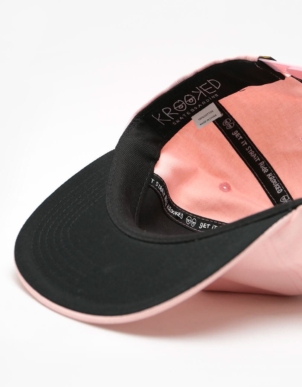 Krooked Shmoo Snapback Cap - Pink/White