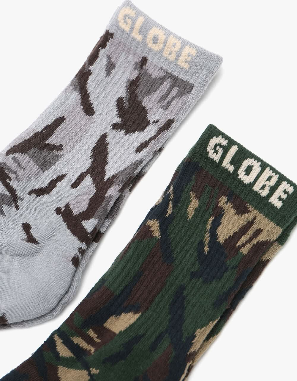 Globe Eco Camo 3 Pack Crew Socks