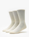 Globe Bleach Free Eco Crew Sock 3 Pack - Bleach Free