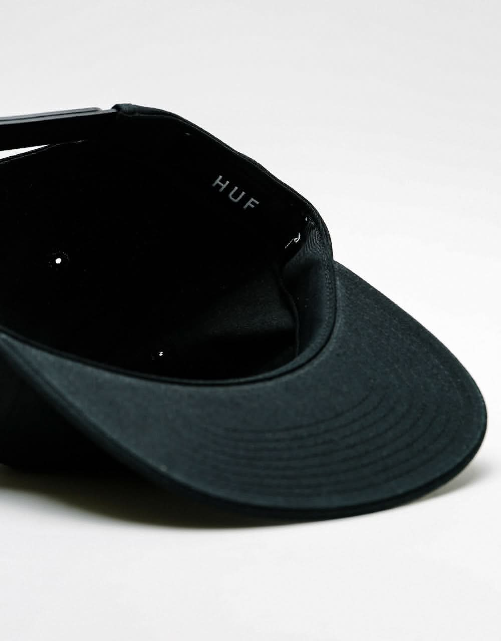 HUF Unstructured Triple Triangle Snapback Cap - Black