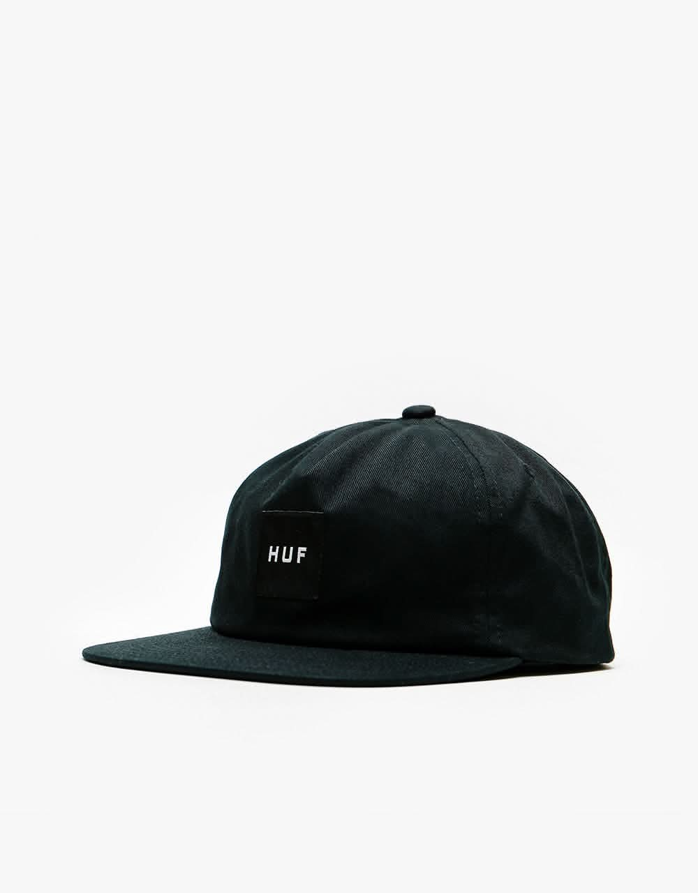 HUF Unstructured Box Snapback Cap - Black