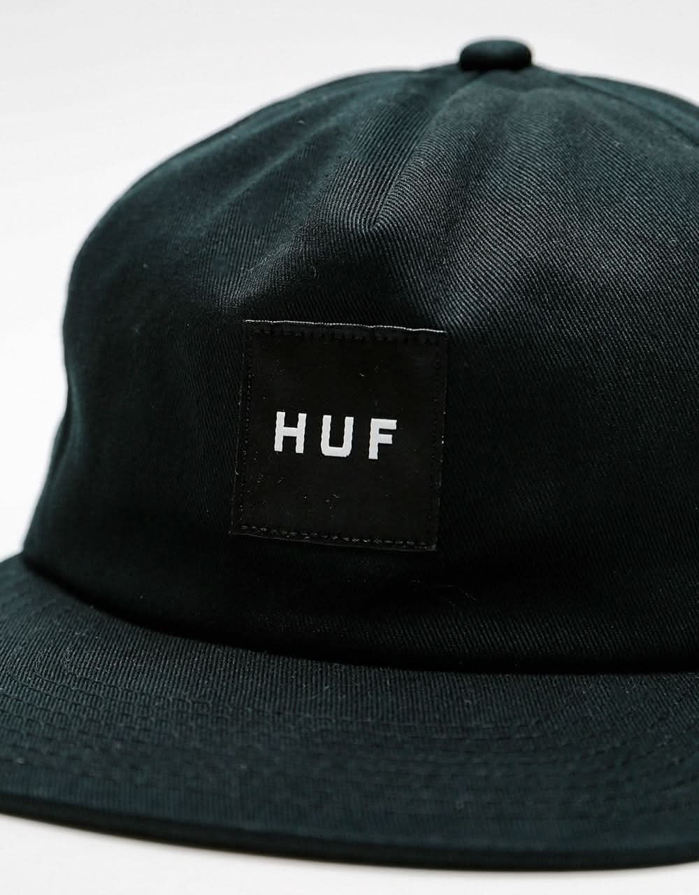 HUF Unstructured Box Snapback Cap - Black