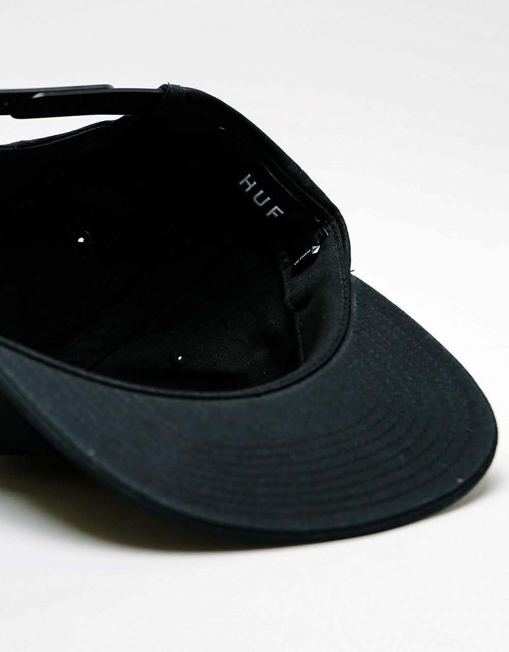 HUF Unstructured Box Snapback Cap - Black