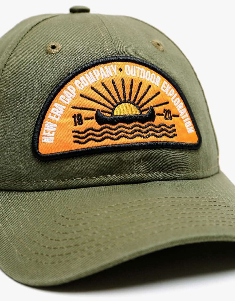 New Era 9Forty Camp Patch Cap - New Olive