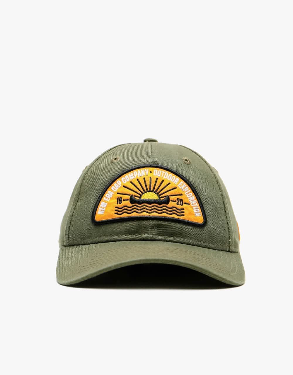 New Era 9Forty Camp Patch Cap - New Olive