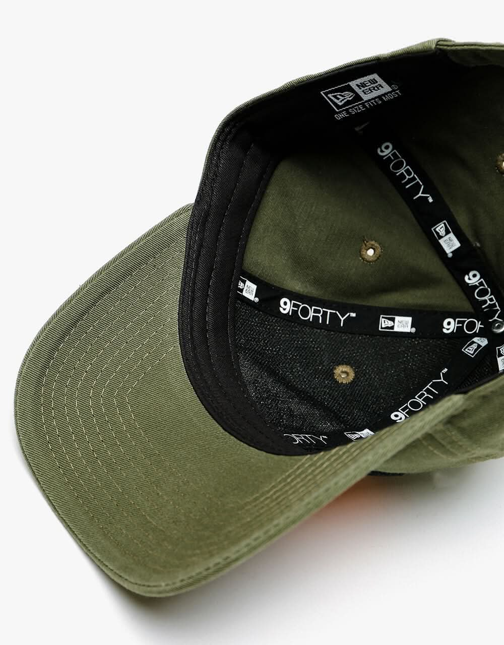 New Era 9Forty Camp Patch Cap - New Olive