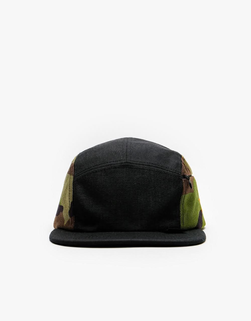 New Era x Cordura Camo Side 5 Panel Cap - Black