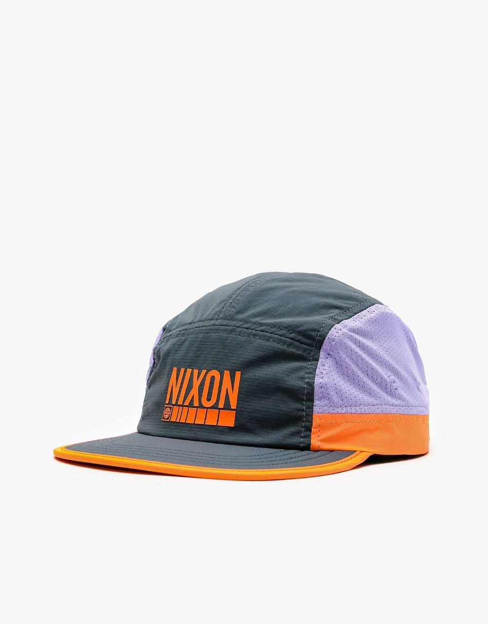 Nixon Night Runner 5 Panel Cap - Dark Slate/Plum