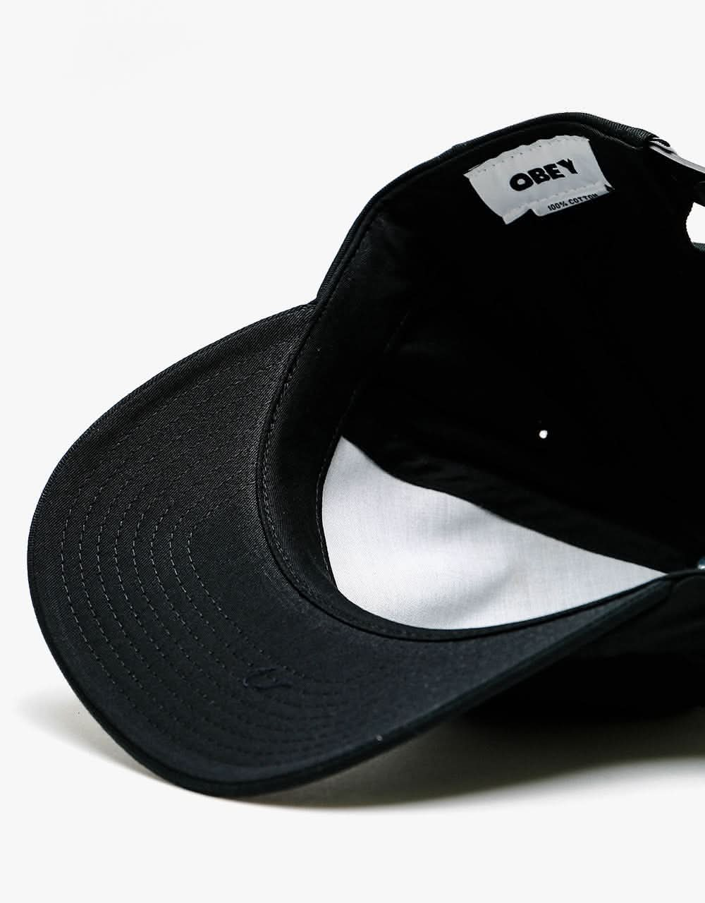 Obey Lowercase Snapback Cap - Black