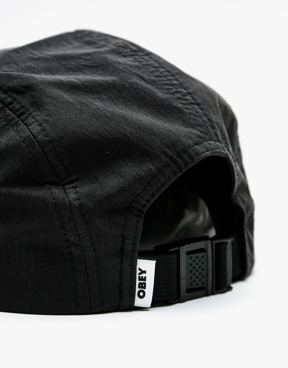 Obey Crunchy Camp 5 Panel Cap - Black