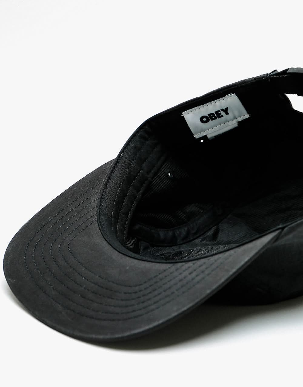 Obey Crunchy Camp 5 Panel Cap - Black