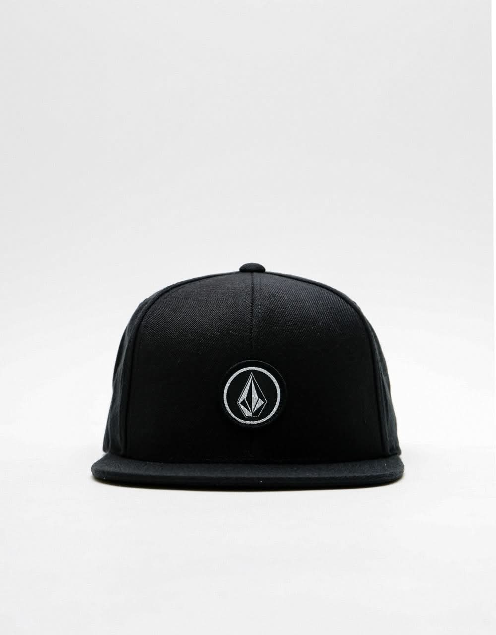 Volcom Quarter Twill Snapback Cap - Black