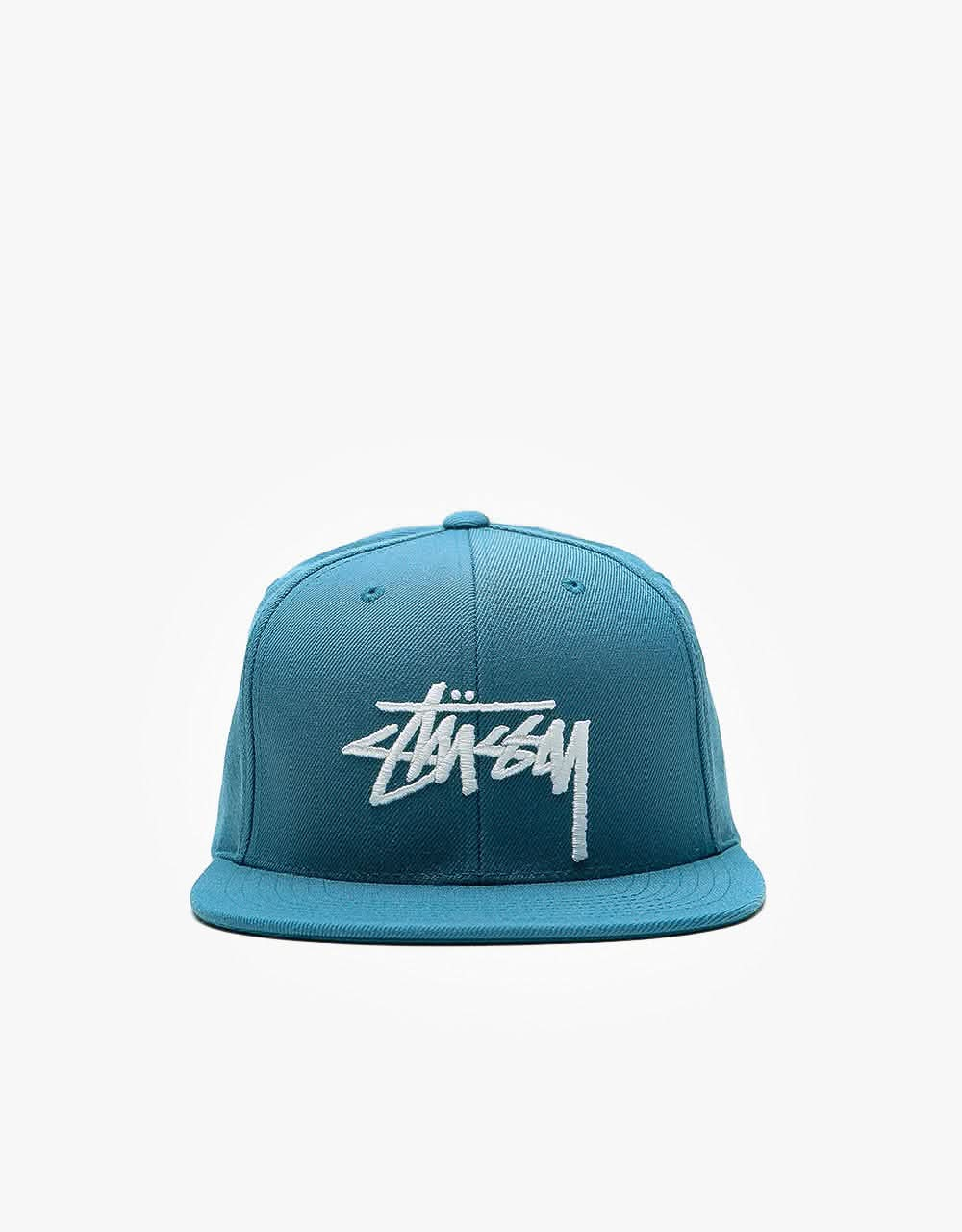 Stüssy Stock Snapback Cap - Steel Blue