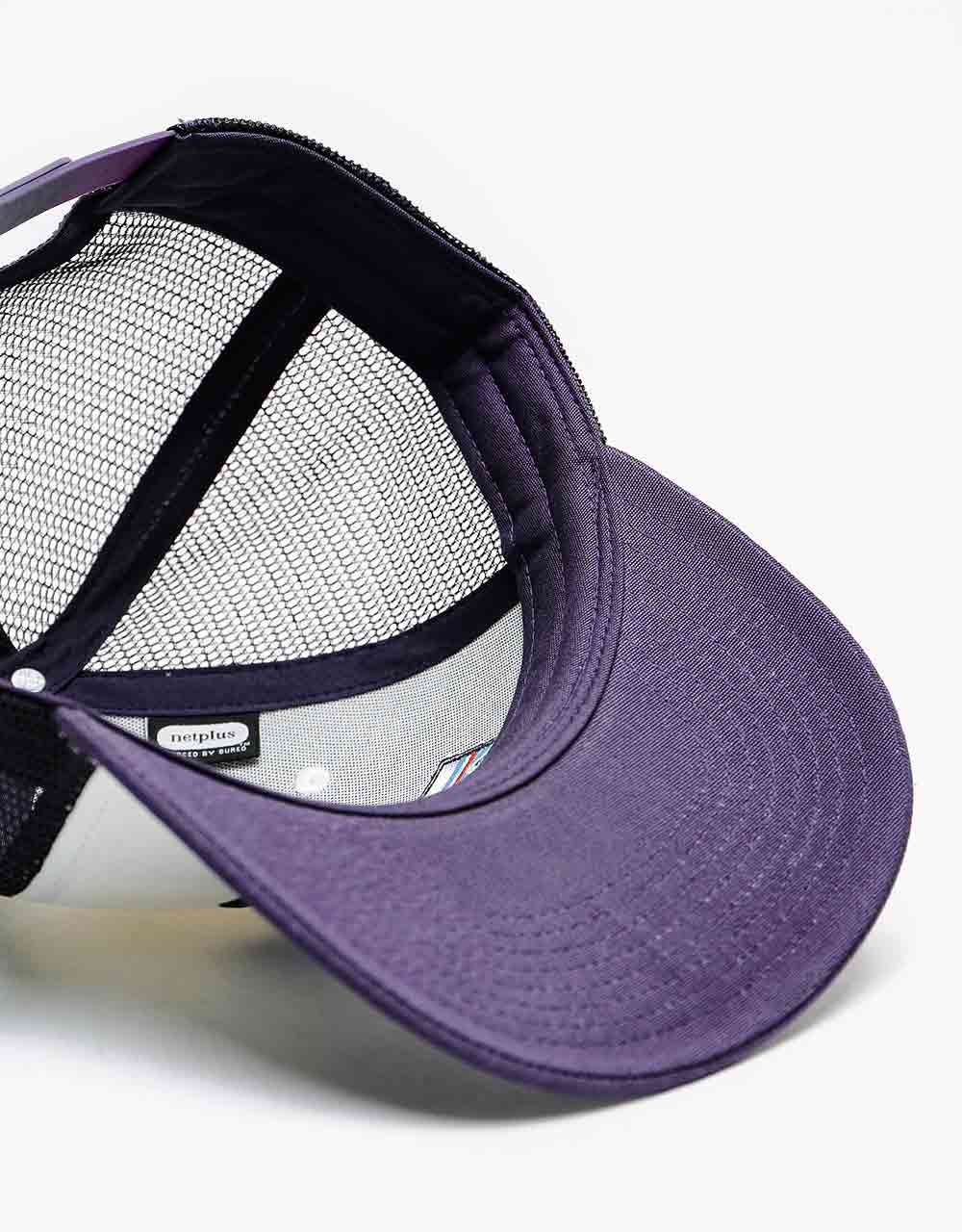 Patagonia P-6 Logo LoPro Trucker Cap - White/Piton Purple