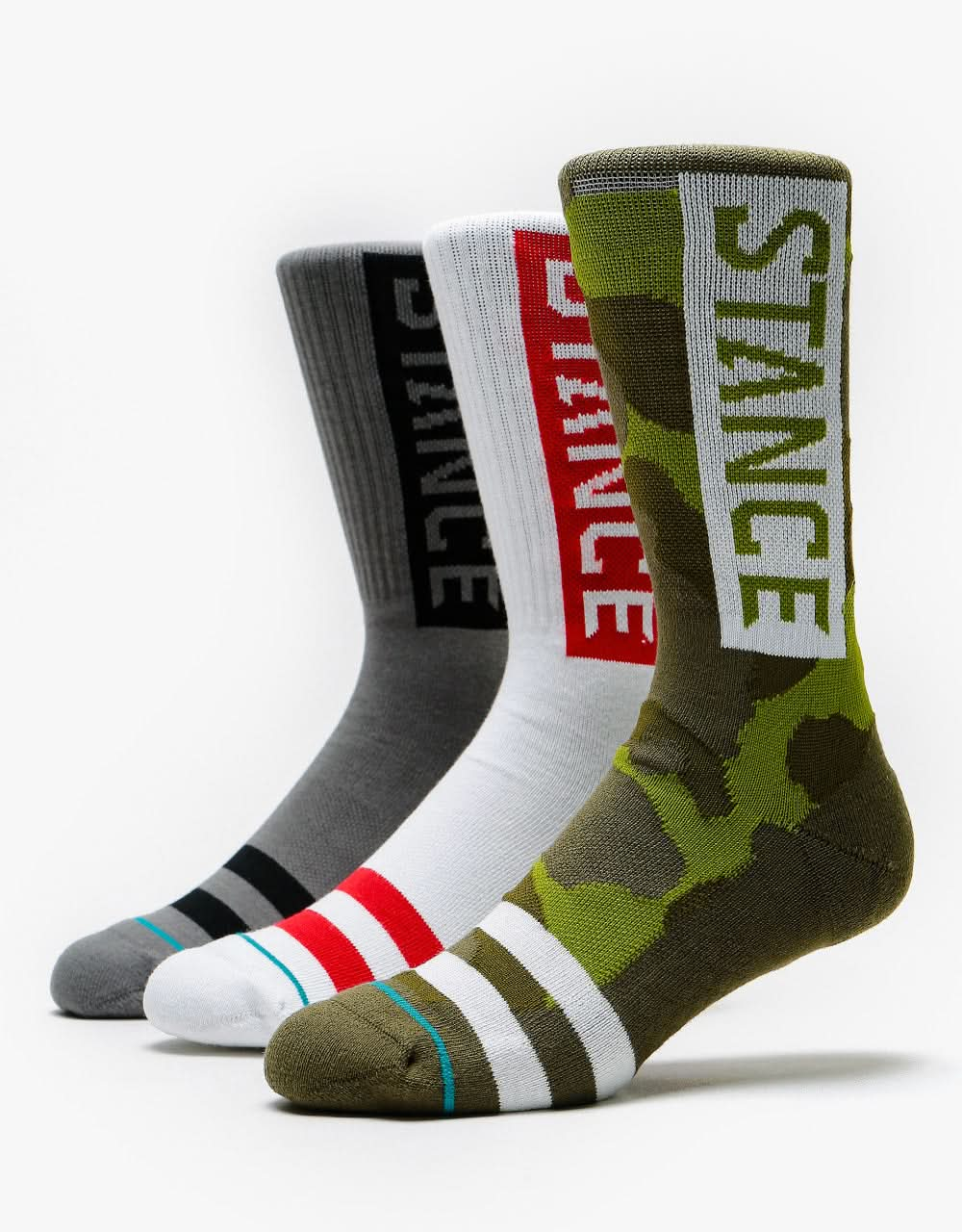 Stance OG paquete de 3 calcetines clásicos - Camuflaje