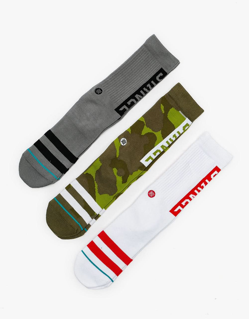 Stance OG 3 Pack Classic Crew Socks - Camo