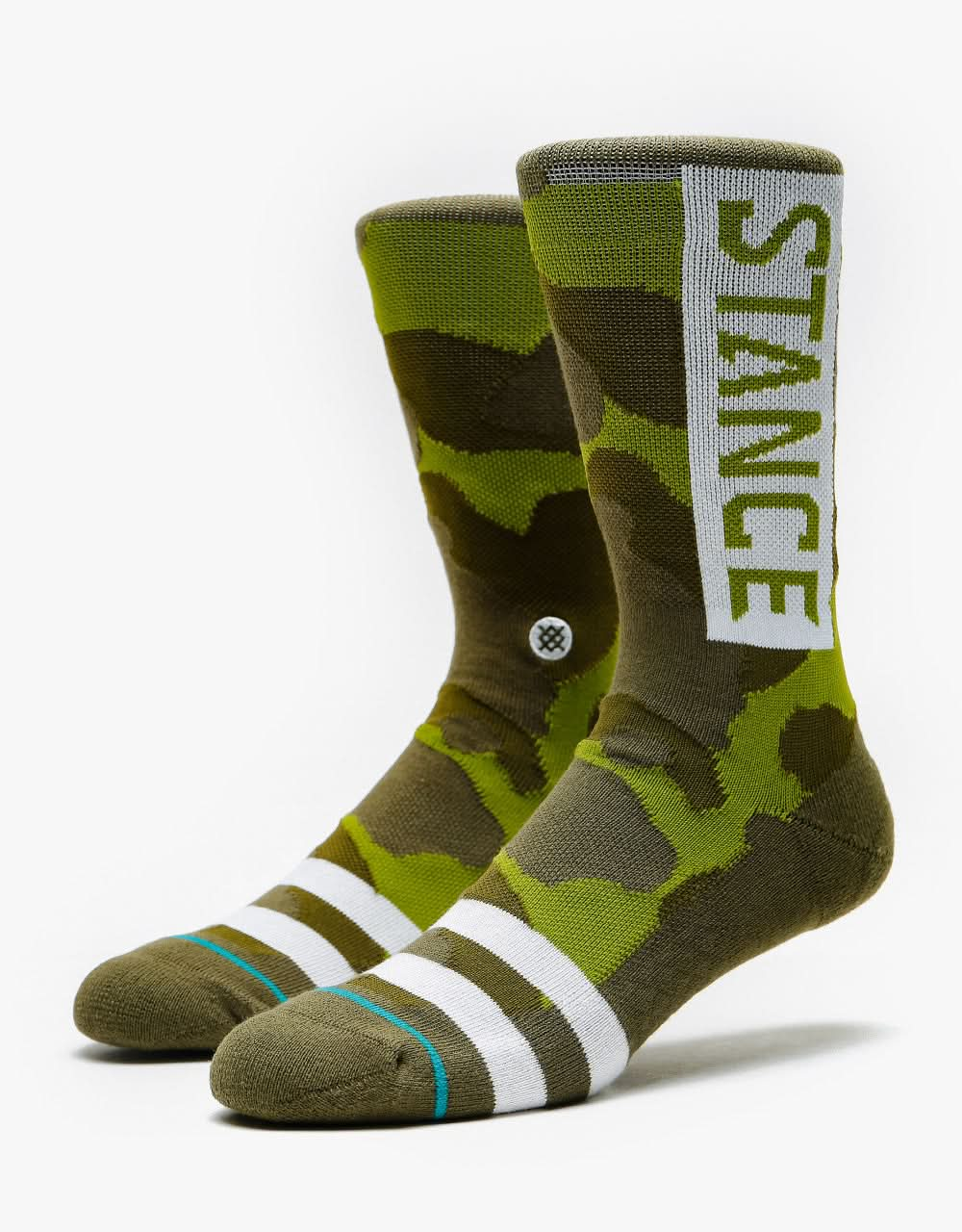 Stance OG 3er-Pack klassische Crew-Socken – Camo