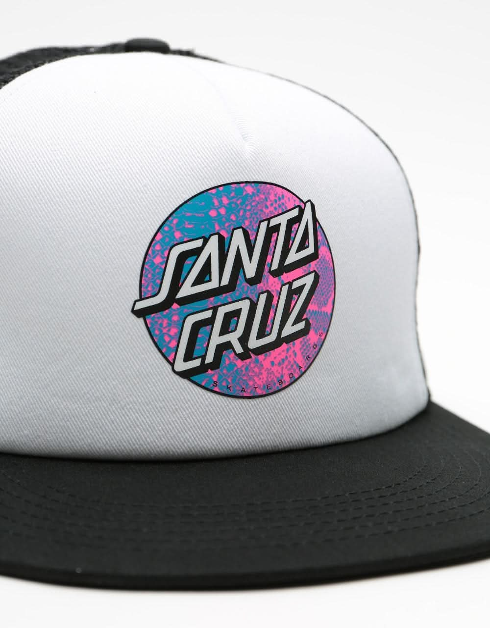 Santa Cruz Scales Dot Mesh Cap - White/Black