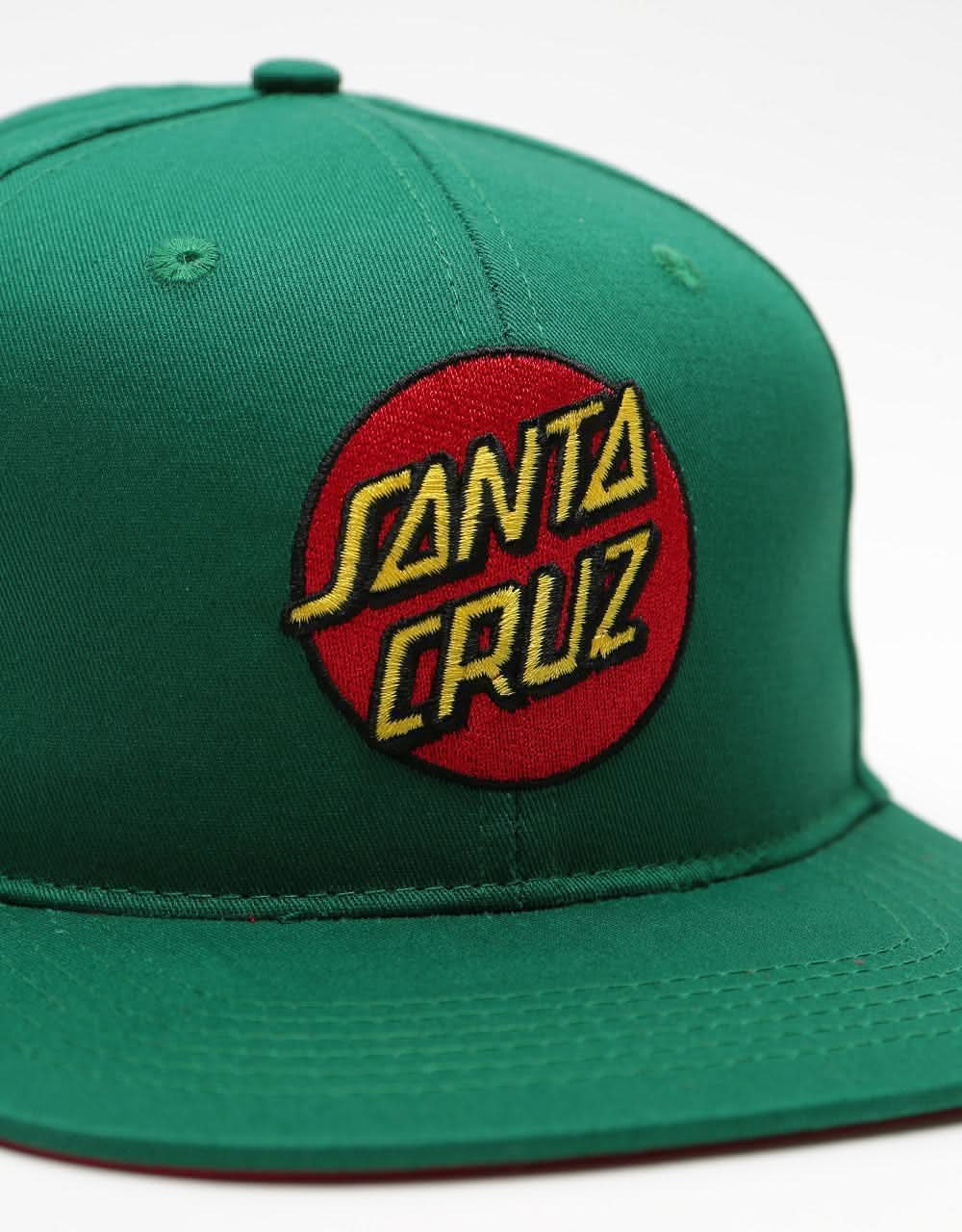 Santa Cruz Classic Dot Snapback Cap - Evergreen