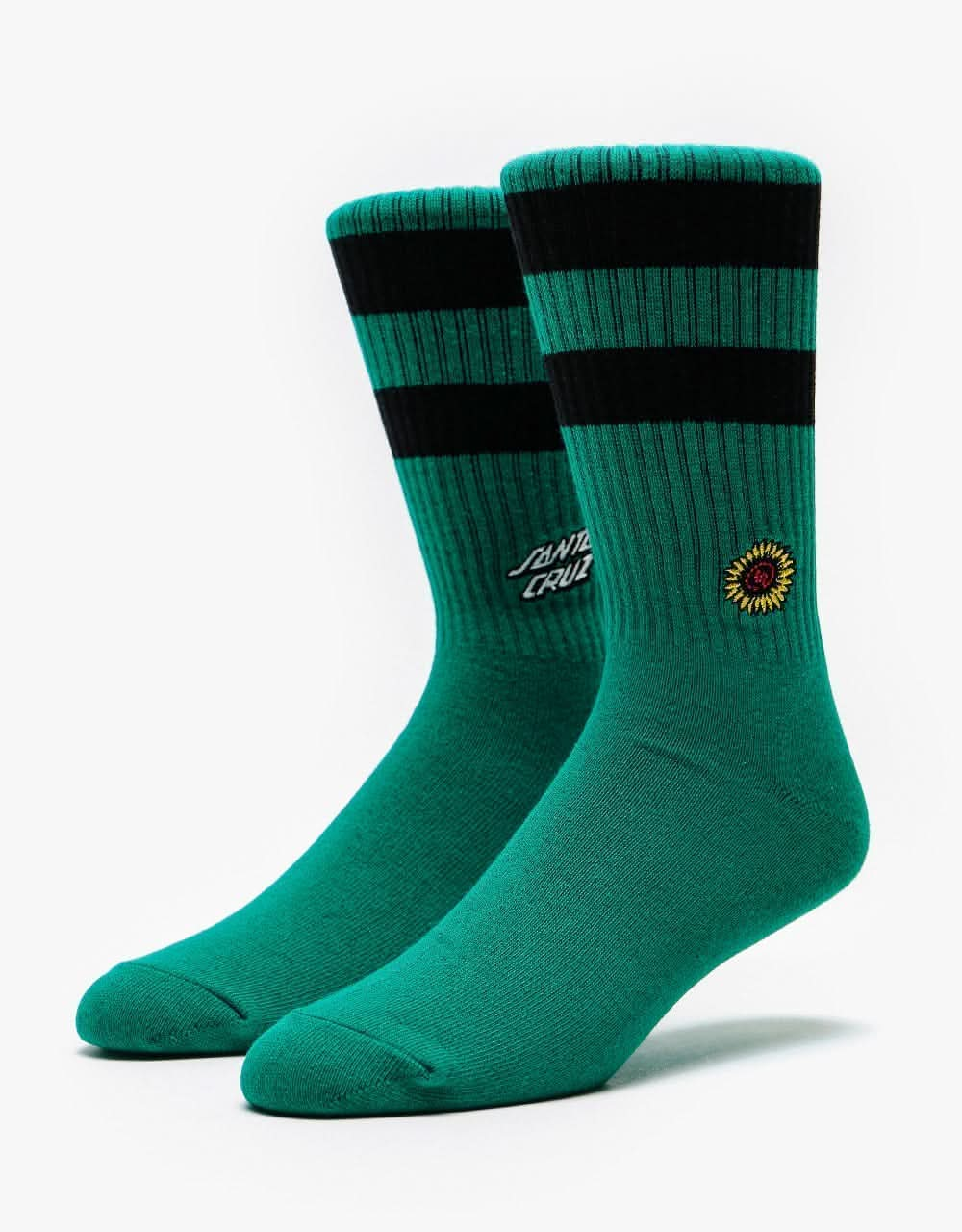 Santa Cruz Sunflower Socks - Evergreen