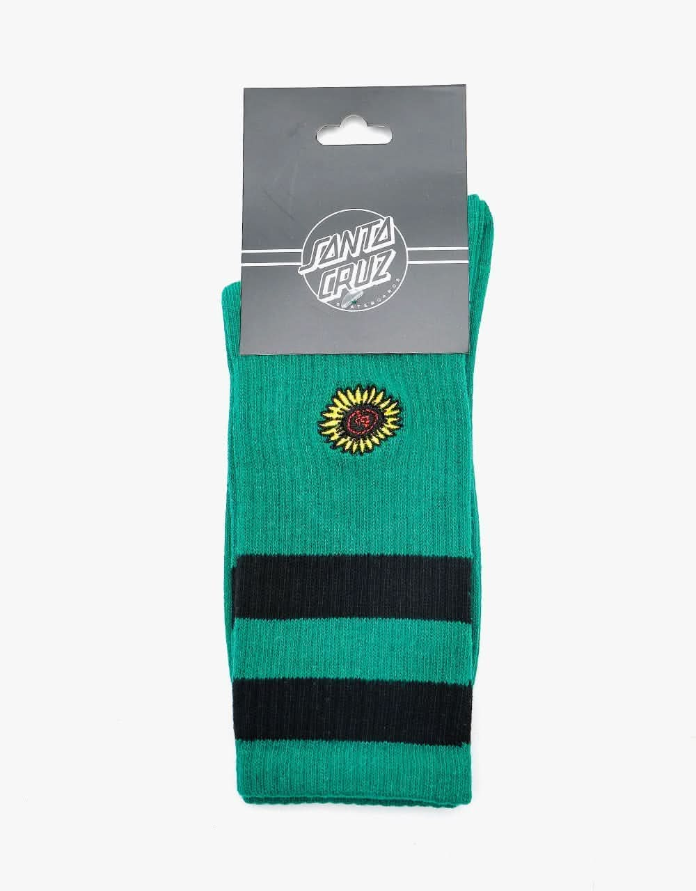 Santa Cruz Sunflower Socks - Evergreen