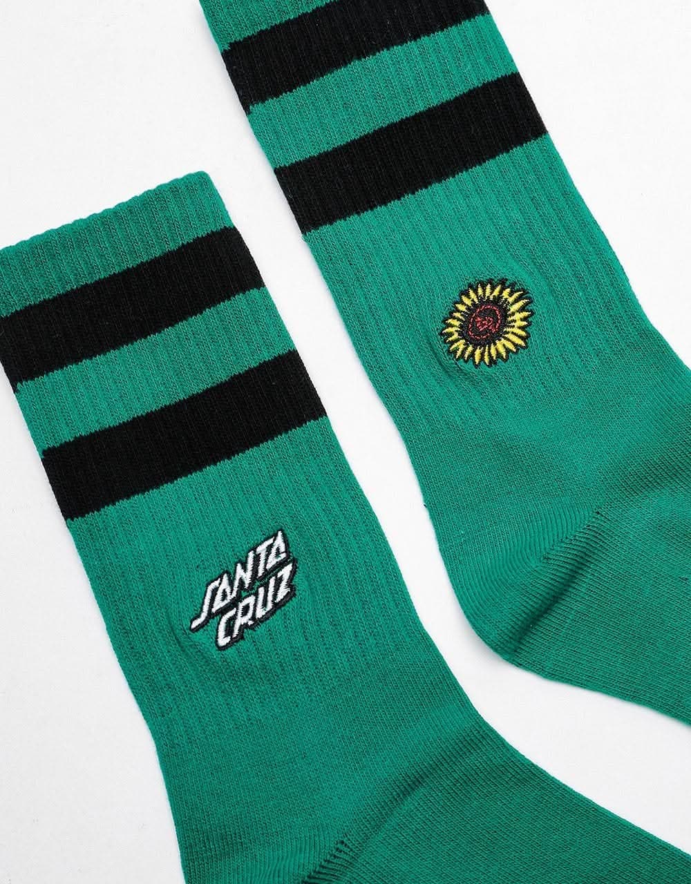 Santa Cruz Sunflower Socks - Evergreen