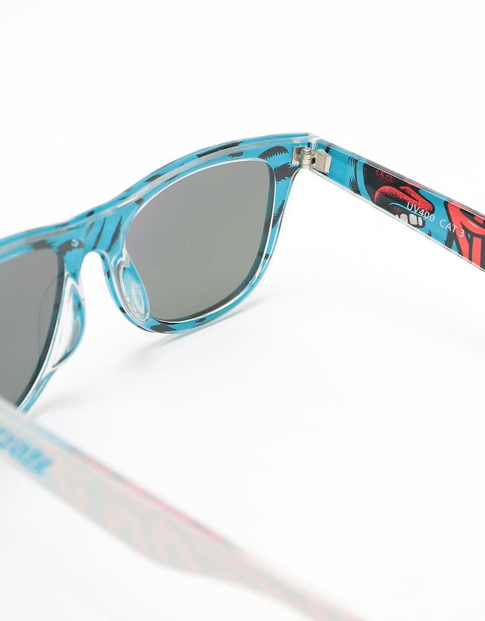 Santa Cruz Screaming Insider Sunglasses - White/Blue