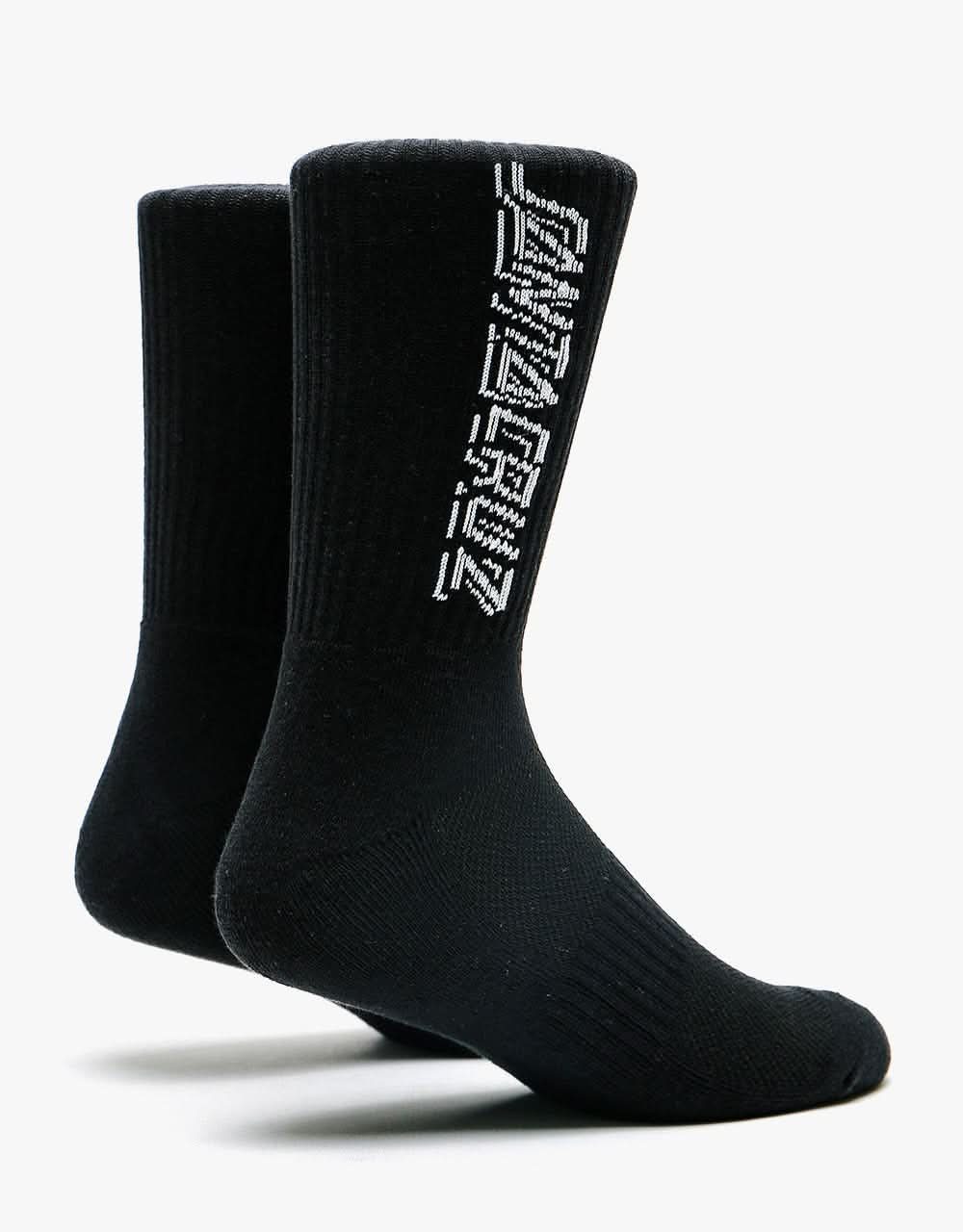 Santa Cruz Contra Strip Socks - Black