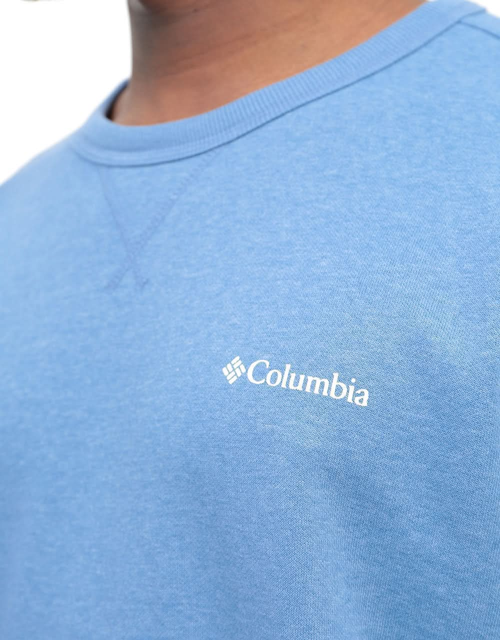 Columbia Logo Fleece Sweatshirt - Bluestone Heather/Block Print